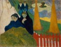 Frauen von Arles in der öffentlichen Garten der Mistral Beitrag Impressionismus Paul Gauguin